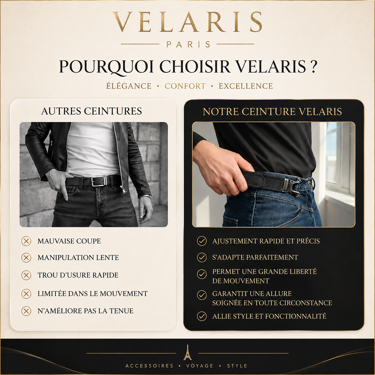 Ceinture Sans Boucle VelarisParis